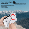 thumbnail image 6 of FM/AM Radio Solar Hand Crank Self Powered Radio Multifunctional Portable Emergency Radio with Flashlight White, 6 of 8