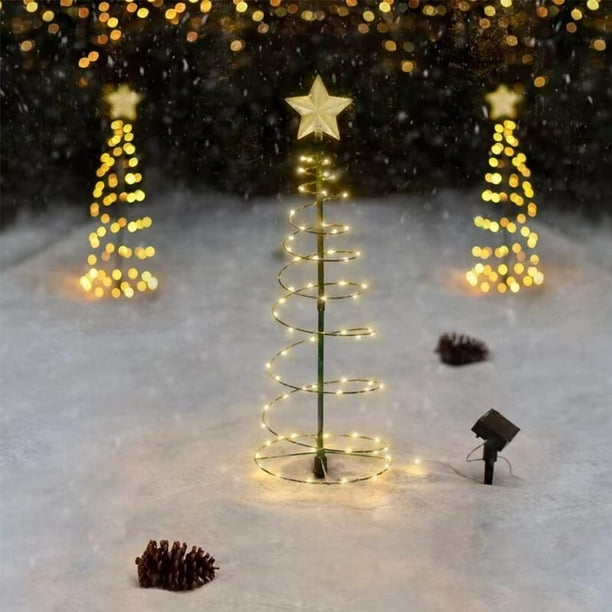 L'arbre De Noël Lumineux Extérieur énorme a Fait Si Les Boules