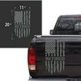 thumbnail image 2 of Veteran Vietnam Retired Distressed American USA US Flag Truck Tailgate Vinyl Decal Compatible with most Pickup Trucks – U.S. Army Sticker USAF USMC US Navy Decal (11" x 20", Gray), 2 of 8
