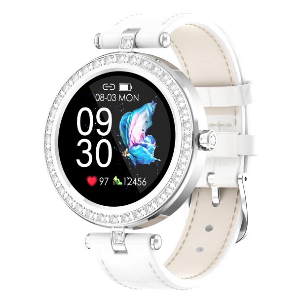 Mirar Reloj deportivo inteligente multilingüe Reloj para mujer Pantalla de 1.09 pulgadas 24 modos de movimiento Dial masivo Push Wallpaper Recordatorio de ciclo fisiológico femenino personal 1 1