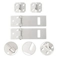 thumbnail image 2 of 2 Ensembles Serrure de Porte en Acier Inoxydable avec Loquet, 2 of 8