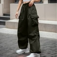 thumbnail image 2 of EDFBUYKRS Female Women Pants Casual Women's Pants Plus Size Tall Women's Casual Pants Lazy All Wide Leg Pants L, 2 of 5