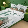thumbnail image 3 of meiyoeat Cartoon Rv Country Style Zipper Twin Comforter Sets with Fitted Sheet and 2 Pillowcases For Boys,Rustic Letter E Print Zipper Bedding Set,Polkadot Reversible,4 Pieces, 3 of 7