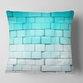 thumbnail image 2 of Designart Blue Mosaic Cubes - Contemporary Throw Pillow - 18x18, 2 of 5