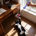 thumbnail image 5 of Forestwhale Multifunctional Cat Teaser Wand 14.2in Interactive Cat Toy with Feather Type-C Rechargeable UV Light Boredom Relief, 5 of 6