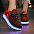 thumbnail image 6 of Roller Skate Shoes LED Light Up Sneaker with Wheels Roller Shoes USB Rechargeable Shoes Kids Gifts, 6 of 8