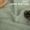 thumbnail image 3 of Light Sage Curtains 84 Inch Length for Bedroom 2 Panels Set Back Tab Loop Pocket Drapes Semi Privacy Lightweight Sheer Linen Boho Green Curtain for Living Room Dining Rustic Farmhouse Decor 52x84 Long, 3 of 8