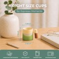 thumbnail image 2 of Unique Bargains 2.5oz Ceramic Espresso Cups with Wooden Handle Porcelain Espresso Shot Cups Set of 2 Demitasse Cups for Coffee or Tea Earthy Color, 2 of 7