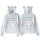 thumbnail image 2 of Sudadera con capucha y estampado digital con orejas de gato de Sanrio y perro canela en 3D para adultos y niños, 2 of 5