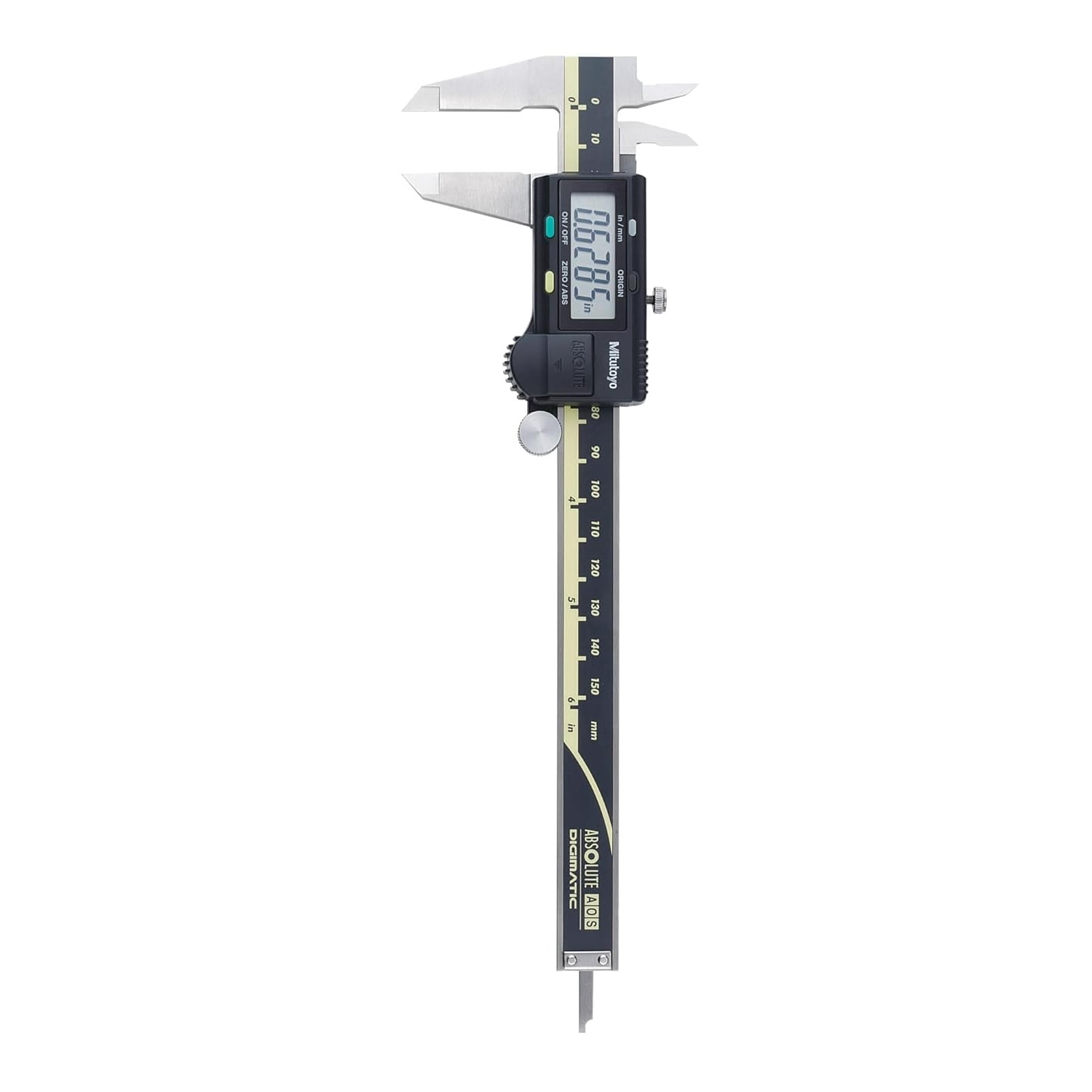 Mitutoyo 500-196-30 Digital Caliper, 0-6"/150mm Range, 0.0005"/0.01mm Res, Professional Tool