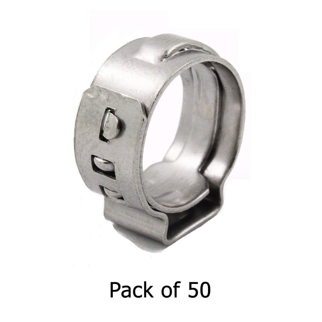 PEX Stainless Steel Cinch Clamp Rings Pack of 50 (3/4")