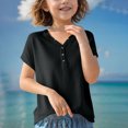 thumbnail image 5 of Posijego Girls Spring Sweaters 2025 Knit Short Sleeve Button V Neck Shirt Casual Pullover Sweater Tops for Kids, 5 of 5
