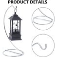 thumbnail image 5 of 2 pc Iron Wire Ornament Display Stand Air Plant Holder Terrarium Hanger Semi-circle Platinum 104x135x227mm, 5 of 6