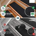 thumbnail image 6 of 10 pack Non-Slip Outdoor Stair Treads and Send Rollers- 6" x 30" Grip Tape Adhesive Strips -for Steps, Stairs and Heavy Duty Grip Tape - Black, 6 of 7
