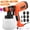 Orange(Nozzle*6), variant on RELOIVE 800W Paint Sprayer, 1400ml Electric HVLP Spray Gun, 5 Brass Nozzles, 3 Spray Patterns, Flow Control, Easy Clean, Blue