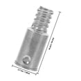 thumbnail image 2 of BESTYASH 2Ud Adaptadores Metálicos Roscados Para Mango De Escoba Extensible Uso Doméstico Color Plata, 2 of 8