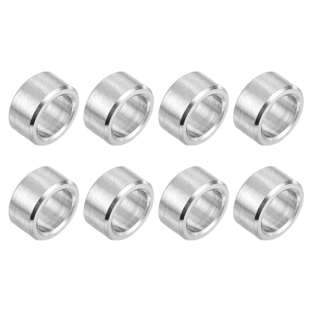 8 Pcs Entretoises en Acier Inoxydable 304 3/8 Pouces OD x 1/4 Pouces ID x 3/16 Pouces Longueur(10x7x5mm) Vis Support de Bague Finition Simple Non Filetée Entretoises Rondes en Métal pour Vis M3 Boulons et Tringles, Argent