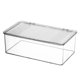 thumbnail image 1 of Cubo organizador de tocador de baño de plástico con tapa para medicamentos, accesorios, cosméticos y más, 7.1" x 11" x 5.9", transparente, 1 of 5