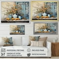 thumbnail image 4 of Designart "Citrus Charm In Country Floral Vase" Flowers Floater Framed Wall Art Living Room, 4 of 5