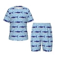 thumbnail image 1 of Balery Cute Shark Conjunto de Pijama Infantil de Manga Corta con Estampado – Ropa de Dormir de Algodón Suave-X-Large, 1 of 6