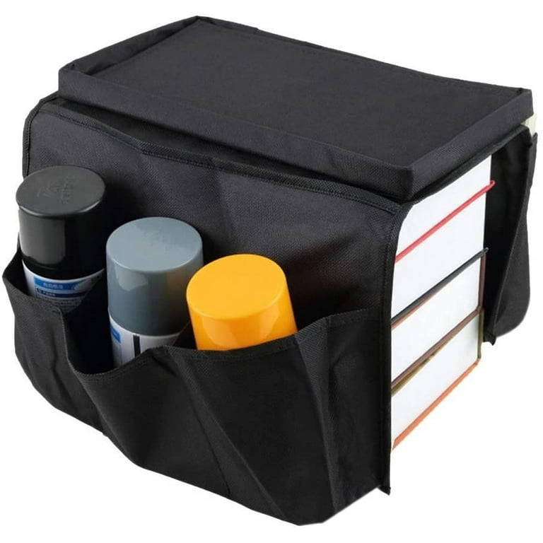 MioCloth Sofa-Armlehnen-Organizer, Couch-Liegestuhl, Armlehnen-Caddy,  TV-Fernbedienung, Aufbewahrungstasche, Organizer für Handy, Bücher