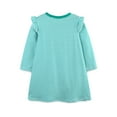thumbnail image 4 of ZACPNCV Toddler Girl Long Sleeve Dress Christmas Cotton Casual Tunic Playwear Basic Shirt Party Dresses Green 6-7 Years, 4 of 9