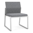 thumbnail image 1 of Gansett Reception Waiting Room Armless Guest Chair / Silver Steel / Gray, 1 of 5