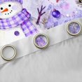 thumbnail image 6 of Homewish Purple Christmas Snowman Curtains Pack of 2 (42x84 Each), Happy New Year Curtains Blackout, Teens Kids Boys Girls Bedroom Curtains, Living Room Curtains Decor, 6 of 6
