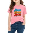 thumbnail image 5 of Piuwrlz Short Shirts Sleeve Kids Girls Graphic T-Shirts Cotton Pullover Pink Size 5 Years, 5 of 10
