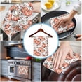 thumbnail image 3 of Orange Pumpkin Kitchen Towels Set of 2, Water Absorbent Dish Towel, Thanksgiving Autumn Fall Leaf Flower Decorative Hand Towels - Quick Drying Cloth for Cooking Baking, 18x28 Inch, 3 of 8