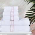 thumbnail image 2 of Superior 100% Turkish Cotton Plush 6-Piece Solid Highly Absorbent Towel Set, Tea Rose, 2 of 5