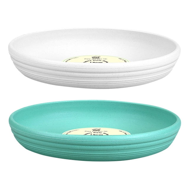Bandejas de agua para macetas para macetas, 2 bandejas de almacenamiento para macetas (beige, verde) HOMEMAXS 10065159-MX
