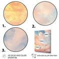 thumbnail image 3 of Designart "Peach Sky Photo Astral Euphony II" Landscape & Nature Floater Framed Canvas Print, 3 of 7