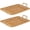 brown-large, variant on Hzzsbu 2Pcs/Set Wicker Bread Baskets Snack Placement Tray French Fries Platter Rattan Fruit Baskets with Handle for Home