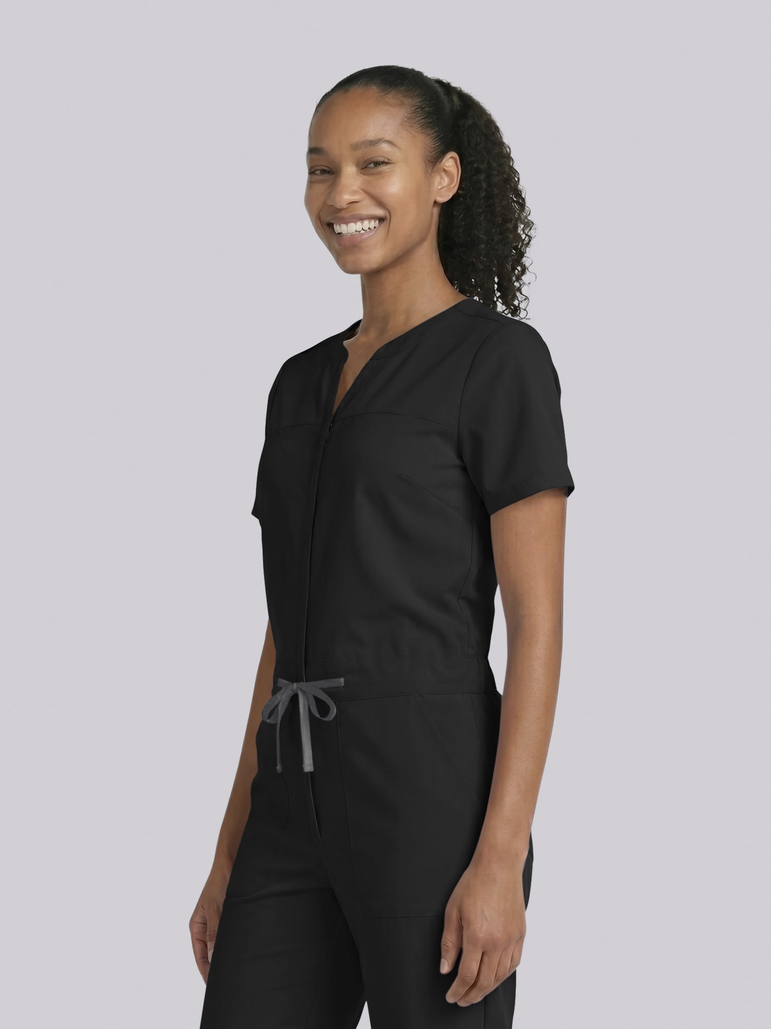 Scrubstar Ultimate Women’s Antimicrobial Drawstring Straight Leg Scrub Jumpsuit, Sizes XS–2XL