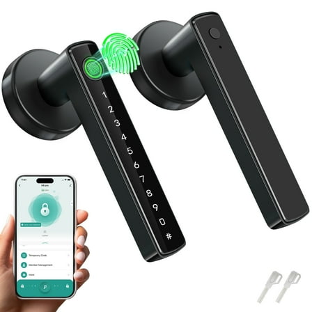 Smart Lock,Fingerprint Door Lock,Keyless Entry Door Lock with App Control,Smart Door Lock for Bedroom Home Office Apartment