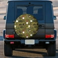 thumbnail image 5 of Kll Gnomes Playing In The Garden Tire Cover,Universal Wheel Tire Cover For Trailer, Rv, Suv, Truck,Camper And Many Vehicle,(16 Inch), 5 of 8