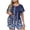 Black1, variant on Women's and Women's Plus 2-Piece Pajama Sets Short Sleeve Top and Shorts Pjs Summer Lounge Print Sleepwear,Hot Pink,XXXL