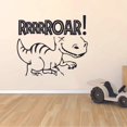 thumbnail image 3 of Roar Dino Dinosaur Dinosaurs Trex T-Rex Wall Sticker Art Decal for Girls Boys Kids Room Bedroom Nursery Kindergarten Garage House Fun Home Decor Stickers Wall Art Vinyl Decoration Size (27x30 inch), 3 of 3