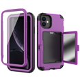 thumbnail image 2 of Flip Mobile Phone Case With Makeup Mirror, Suitable For Samsung Series Silicone Anti-drop Mobile Phone Case (black), 2 of 5