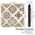 thumbnail image 2 of Boho Mahjong Mat for Table, 31.5*31.5in Anti Slip American Mahjong Table Cloth, Noise Reduction, Neoprene Mah jongg Mat with Carrying Bag & 3 Dices, Mahjong Accessories Gift for Board Tile Games Mats, 2 of 7