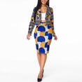 thumbnail image 4 of asdoklhq Skirt for Women Plus Size,Lapel Short Suit Skirt Suit Two Piece Suit, 4 of 9