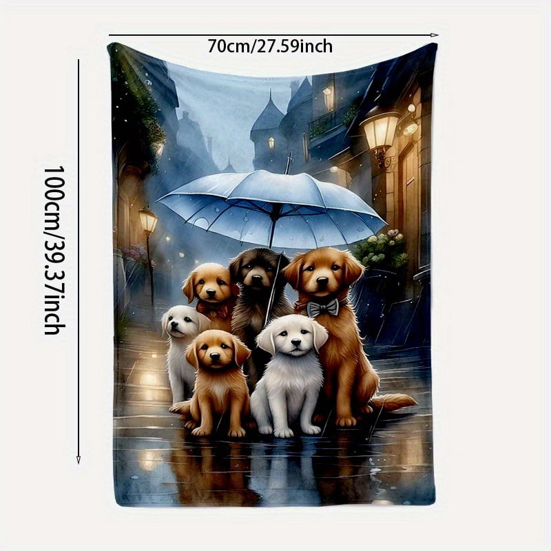 Cozy Flannel Dog Umbrella Blanket - Perfect for Home, Picnics & Travel | Ideal Gift for Dog Lovers, Dog Blanket