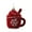 C, variant on Creative Multi-Element Flocked Painted Christmas Tree Ornaments Set, 3D Candy House Red Velvet Christmas Decorations for Xmas Tree and Holiday Home Decor,D