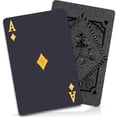 thumbnail image 3 of Hotpom Waterproof Playing Cards, Cool Black Poker Card Professional Set Table Magic Pool Camping Party Game Premium Look, Card Games for Family, 3 of 6