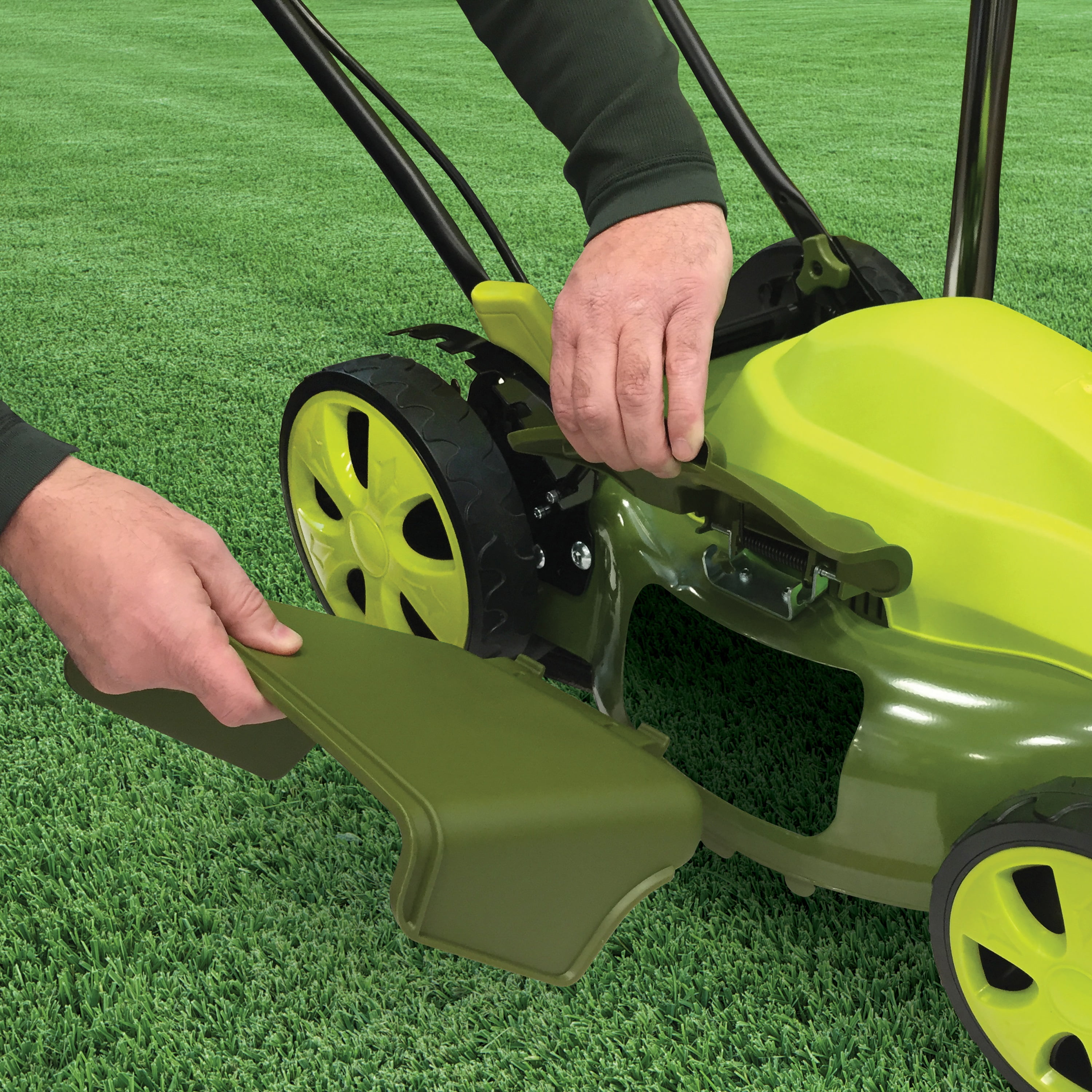 Sun Joe Electric 20 inch Lawn Mower 12 Amp 7 Position W Bag Mulcher Side Discharge Walmart
