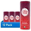 (12 pack) Life Cider Sparkling Apple Cider Vinegar Healthy Soda, Black Cherry, Gut Balance, 12 fl oz Aluminum Can
