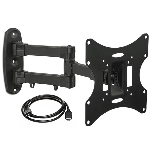MountIt MI415 2342 in. Single Arm Articulating Mount for TVs, Black
