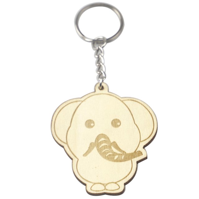 CAROOTU Wooden Keychain Cute Cartoon Animals Keyring Personalized Key Crafts Pendant for Backpack Handbag Wallet Decor New
