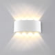 thumbnail image 4 of Aplique De Aluminio Scone Al Aire Libre Lámpara De Pared Led Jardín Pasillo Balcón Up Down Light Methold HA024680-02, 4 of 6